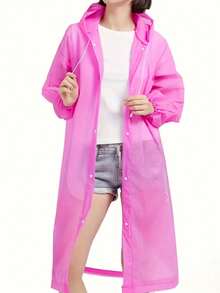 1pc Thickened Outdoor Sports Full Body Waterproof Raincoat, Long Sleeve Rain Jacket For Adults Cycling Hiking Fashion Poncho,Spring Summer Picks,Brides Maid Gifts,Room,Bedroom Decor,Beach,Travel,For Men,For Women,Vacation,Cute Stuff - Multicolor - View 15