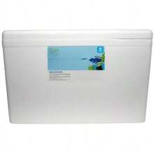 Large Styrofoam Cooler, 45 Quart Foam Cooler, 48 Can Capacity, White - White Huskee - View 2