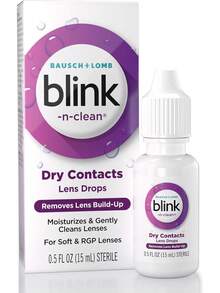 Blink-N-Clean Contact Lens Drop, Rewetting Drops For Soft & RGP Contact Lenses, Instantly Moisturizes, Removes Lens Build-Up, Cleans Lenses And Hydrates Eyes During Wear, 0.5 Fl Oz - Lubricating 15 ML - View 7
