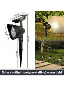 Solar Powered Floodlight, Super Bright Waterproof Ground Spike Lawn Lights, Outdoor Household Landscape Garden Tree Lights
