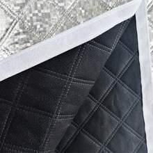 1 tấm rèm cách nhiệt viền trắng làm bằng vật liệu bề mặt Graphene cotton hóa dày, che phủ toàn bộ cửa sổ, cách nhiệt và giảm tiếng ồn, thích hợp cho phòng khách, nhà bếp, phòng tắm, những nơi ồn ào - màu đen - Xem 4