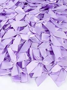 50pcs/Pack Silk Satin Ribbon Bows, Used For Gift Packing Decoration, DIY Hair Clips & Headbands, Gift Baskets, Birthday Packages, Holiday Decorations, Office Decor, Wedding Decor, Bridal Shower Decor, Cake Decorations, Party Supplies, Clothing, Shoes, Bags, Lingerie Accessories, Garment Trims