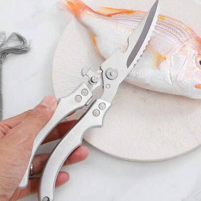 Cozinha Tesoura de Aço Inoxidável de Osso de Frango Carne Multiuso Ao Ar Livre