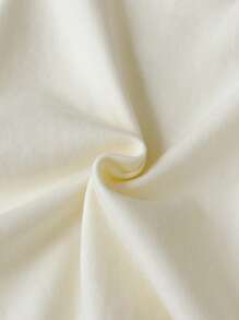 INS 女婴/男婴可爱冰淇淋刺绣柔软米色长袖连体衣,春秋季 - 米色 - 查看 10