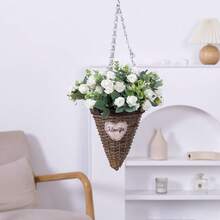 1/3/5PCS 11.8in Artificial Flowers, Rose Bouquets, Mother's Day Gifts, Birthday Party Decorations, Wedding Flower Baskets, Bride Holding Flowers, Home Furnishings, Dining Rooms, Bedrooms, Windowsills, Vases, Autumn Decorations,Summer Decor, Fall Decor, New Year Decorations, Outdoor Gardens, Start Of School Season