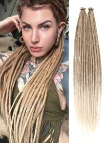 18 Inch / 24 Inch Dreadlock Extensions 0.6 Cm Width 20 Strands-Natural Black, Soft Hippie SE Dreads Synthetic Loc Extensions For Women And Men - Multicolor - View 21