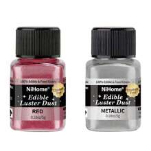 Edible Glimmer Powder Glitter Luster Dust Food Decorating Sprinkle Glimmery Dust For Drink Wine Beverage Cake Candy Dessert Bakery Restaurant Vegan