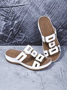 Sandali con zeppa e piattaforma, donna, con rivetti e design traforato, adatti per spiaggia, cerimonie, college, sport, villeggiatura, moda casual, matrimoni, vita notturna, stile elegante e glamour, ideali per ufficio, vacanze estive