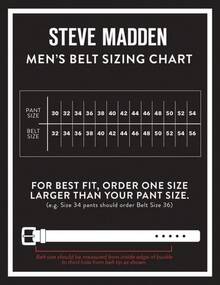 Cinturón de cuero casual para hombre - Negro/Marrón (borde cosido) - Ver 3