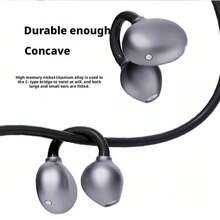 Lenovo Offene Ohrhörer EA410, Luftleitung, 0 Druck, 40 Stunden Akkulaufzeit + 15 Minuten Blitzladen, Rauschunterdrückung durch ENC-Doppelmikrofon, intelligentes Umschalten zwischen Spiel und Musik, wasserdichtes Sportmodell