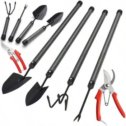 Garden Tool Kit With Extendable Handles 5Piece Thickened Gardening Hand Tools Durable Steel RustResistant Weeding And Planting Tools Perfect Gardening Gift Set For Women And Men