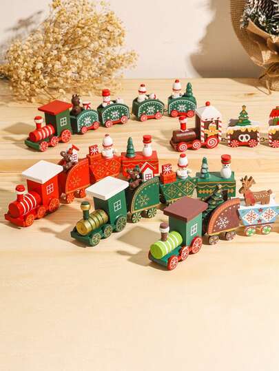 1 件圣诞四节木制火车挂饰、圣诞派对礼物、可爱小火车装饰、节日桌面木制圣诞装饰、2025 年圣诞快乐装饰、圣诞派对装饰摆件、家居房间桌面装饰、圣诞装饰吊坠、圣诞礼物、家居圣诞装饰、派对小礼品