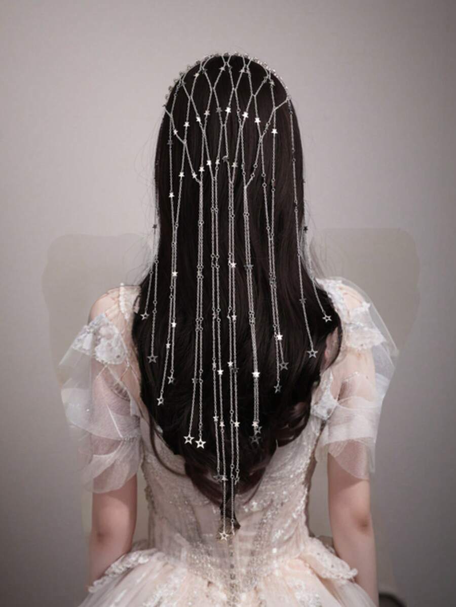 1 pieza Elegante accesorio para el cabello de mujer con cristales, adorno para el cabello de novia y boda, decoración para eventos formales, diadema para viajes/fotografía