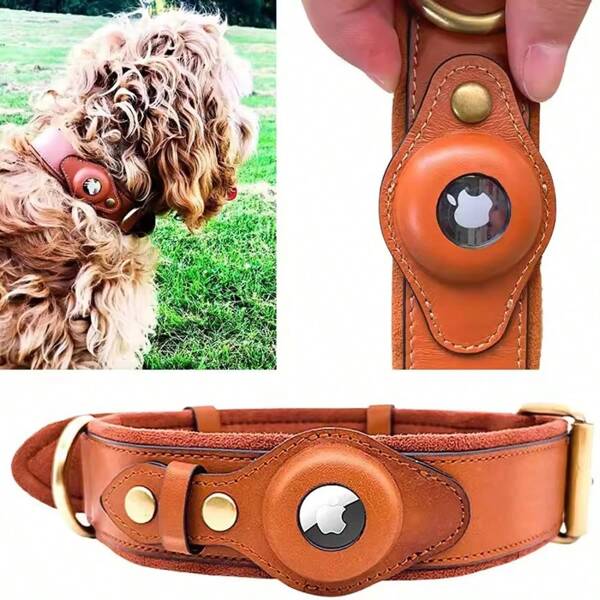 Collar para mascotas anti-pérdida con rastreador Apple Airtag, funda protectora de posicionamiento GPS para perros
