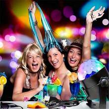 1个LED水晶彩色激光灯，迪斯科球舞台灯光，适用于酒吧、派对、生日、节日装饰