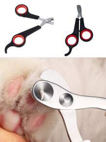 1/5Pcs Stainless Steel Pet Nail Clippers - High-Precision Trimmer Scissors For Dogs, Cats, Birds, Parrots & Guinea Pigs | Durable Claw & Paw Cutter With Ergonomic Non-Slip Handle | Professional Grooming Tool For Small Animals - Easy To Use & Stress-Free Nail Trimming & Shaping