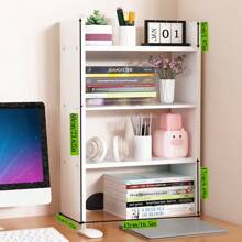 1pc 2/3 Tier Desktop Storage Rack, Simple Book Shelf For Bedroom, Study Room, Dorm, Suitable For Storing Stationery, Alarm Clock, Plants, Cosmetics, Kitchen Spice Rack