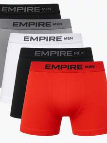 Kit 5 Adult Smooth Microfiber Boxer Briefs - Multicolor - View 1