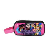 School Kit Backpack Trolley + Water Bottle + Pencil Case Boy Girl Children Poly 600 Princess Unicorn Doll Blocks Ominiverse - Black - View 6