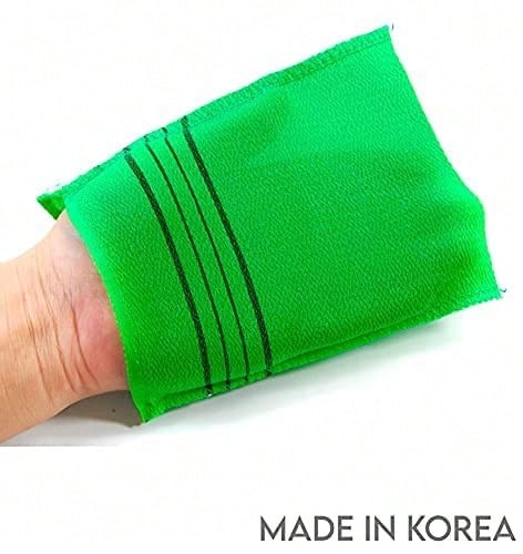 GOLDSANGSA-Korean Exfoliating Towel Washcloth Mitts 4pcs(Green)/ Korean Italy Towel Skincare Exfoliating Body Scrub Bath Cloth For Remove Dead Skin,6453521 - Apricot - View 1
