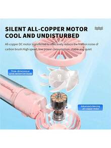 Ventilateur de voiture, vaporisateur portable, réglage de la vitesse du vent à quatre vitesses, fonction d'humidification et fonction de soufflage deux en un, mini ventilateur portatif à haute puissance avec fonction d'humidification par vaporisation