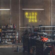 USB供电霓虹灯车库装饰灯，LED霓虹艺术氛围灯汽车标志，适用于汽车修理店、男人窝、车库、车间、父亲节礼物、自行车派对