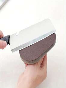 1pc Kitchen Magic Sponge Brush, Multifunctional Sponge Cleaning Brush, Pan Pot Grinder Knife Melamine Sponge Clean Strong Decontamination Brushes