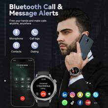 GUHUAVMI GUHUAVMI 2025 New Fashion Sports Smart Watch For Men, 1.53inch HD Screen, Wireless Call/Dial, Receiving Information, GPS Motion Track, Compass, Altitude Pressure, Multi-Sports Mode Smartwatch, Heart Rate/Sleep Monitoring Fitness Tracker, Women's Smart Watch X2, Suitable For Android And IOS
