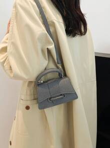 Fashionable Mini Handbag Net Celebrity Crossbody Bag, Solid Color Shoulder Bag, Small Square Bag For Women, All Season