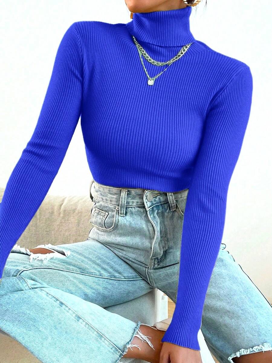 Women Sweaters - Blue - View 1