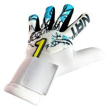 Rinat Asimetrik Basic Premium Latex Goalkeeper Gloves, Protection And Performance, Colors - 白色 - 查看 2