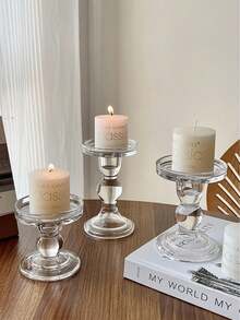 Bộ 1 chân nến pha lê hình cột La Mã sang trọng, chân nến đế tròn kiểu Bắc Âu chống gió, thích hợp cho đám cưới, trang trí nhà cửa, tiệc tùng, bữa tối lãng mạn dưới ánh nến, trang trí bàn tiệc ngày Valentine, trang trí bàn tiệc cưới, trang trí sinh nhật, quà tặng ngày của Mẹ, trang trí bàn ăn. - Trong sáng - Xem 16