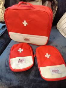 1 pièce Sac de rangement médical, sac médical de voyage portable, trousse de premiers soins de voyage portable, compact, et imperméable. Espace de rangement ample pour les voyages et les urgences à la maison. Trousse de premiers soins compacte pour les amateurs de plein air, idéale pour la chasse, la randonnée, le camping et les situations d'urgence