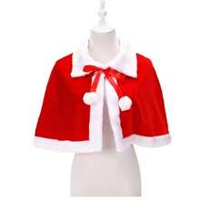 1 buc pelerine de Crăciun, pelerine pentru adulți, pelerine, decorațiuni de Crăciun, haine de Crăciun din catifea, îmbrăcăminte potrivită pentru decorațiuni de Crăciun, pelerine, cadouri potrivite pentru a fi oferite ca daruri de Crăciun