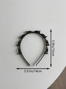 1/2件装编织分叉发箍，双层镂空发圈装饰，洗脸刘海发箍，发带，发箍，发圈发箍，礼品发饰头饰