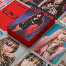 92pcs/55pcs LISA Solo LOMO Card | Thunder & ALTER EGO Album| World Tour Lisa Solo Collection | Kpop Cards, Selected Lisa Growth Collection Photo Commemorative Card,Pop Music Peripheral Fan Collection Card,92pcs (60 Cards + 32 Small Stickers), Box Decoration Birthday Gift Card
