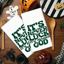 Juego de 2/4 piezas, toallas de plato, toallas impresas con texto, paños modernos de microfibra súper absorbentes, trapos de cocina y hornear, paños de cocina, trapos de limpieza, toallas de mano, toallas de té, ultra suaves y altamente absorbentes, decoración de cocina, regalo para vecinos, regalo para mamá, regalo de cumpleaños, regalo de inauguración de casa para amigos, accesorios de cocina, artículos de primera necesidad diaria