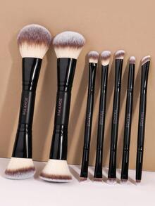 MAANGE 2/5/6/7件套专业铝制双头化妆刷套装，包含腮红刷、粉底刷、定妆刷、遮瑕刷、修容刷、散粉刷，超柔软化妆刷套装，便携式化妆刷套装，旅行化妆刷套装，女士/女孩礼物，化妆刷套装，化妆刷套装，化妆刷套装，全套化妆刷，化妆刷套装，全套化妆工具，化妆刷套装，化妆刷礼盒套装 - 黑色 - 查看 13