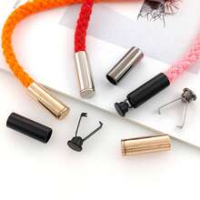 5/10pcs Metal Cord Locks Pendant, Clothing Drawstring Stopper Attachments - Multicolor - View 2