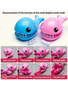 31/36/53/70 件儿童拼图医生游戏套装 [蓝色] - 藍色 - 查看 5