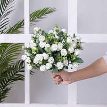 1/3/5PCS 11.8in Artificial Flowers, Rose Bouquets, Mother's Day Gifts, Birthday Party Decorations, Wedding Flower Baskets, Bride Holding Flowers, Home Furnishings, Dining Rooms, Bedrooms, Windowsills, Vases, Autumn Decorations,Summer Decor, Fall Decor, New Year Decorations, Outdoor Gardens, Start Of School Season