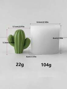 DIY多肉植物硅胶模具，装饰性多肉植物蜡烛模具，可重复使用，多种款式可选 - 白色 - 查看 24