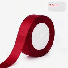25 Yards Of Luxurious Wine Red Silk Satin Ribbon - Perfect For Weddings, Parties, Gift Wrapping, And DIY Projects