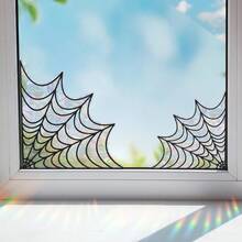 Halloween Window Stickers - Static PVC Stickers, Colorful Spider Web Glass Stickers, Multicolor Bird Anti-Collision Window Stickers, Glass And Window Sun Catcher Decorations, Suitable For Halloween Decorations Halloween Decor Christmas Decoration Thanksgiving Wedding Home Decor Home Decor Fall Decor Autumn Decor Birthday Decorations For Gifts Party Supplies Indoor Holiday Festival Decor Wall Decor Halloween Ornaments - Multicolor - View 8