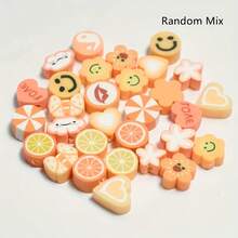 约 30 件/包彩色可爱迷你聚合物粘土珠，适合制作手链、吊坠和钥匙扣，珠宝制作用品