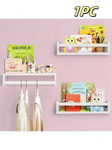 1/3 st - Flytande hyllor i massivt furuträ (enkla att installera), Väggmonterade hyllor/displayställ, Flytande hyllor i vintageträ, Väggmonterade hyllor i trä i rustik stil, Väggmonterade hyllor i lantlig stil, Flytande bokhyllor i massivt trä - Vitt - Visa 12