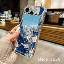 Funda con diseño de cerezas y flores coloridas, compatible con phone 12, 13, 14, 15, 16 Pro, X, XS y 11 - transparente - Ver 2