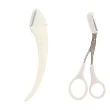 1 Pieza/1 Set de Tijeras para Cejas de Mujer, Tijeras para Cejas, Tijeras para Cejas con Forma de Peine, Tijeras con Estilo de Peine, Clips para Dedos Antideslizantes para Eliminación de Vello, Recortadora de Cejas de Acero Inoxidable, Accesorios de Belleza Convenientes para Hombres y Mujeres (Negro, Rosa, Blanco) - Multicolor - Ver 8
