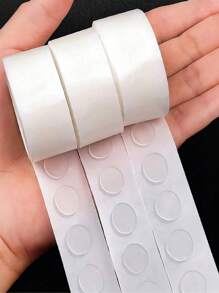 3 Rolls Of ABS Balloon Glue With 100 Double-Sided Clear Glue Dots Per Roll, Multi-Purpose Removable Glue Dots, Suitable For Balloons, Party Balloon Fixation, Crafts, Scrapbooking, Party Decorations, Office & Home, Christmas, Back To School Season