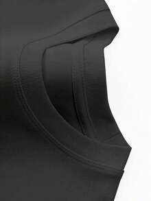 [Hot Selling] 5-Piece Men's American-Style T-Shirt Set, 200g Thick Cotton, Soft Basic Styles In Black And White, Suitable For Gym, Summer Travel, And Campus Outfits,  Gift For Family And Friends Funny Camisetas De Hombre T Shirt Men Camisetas Para Hombre Dad Men Gifts Gifts For Men Mens Clothes - 黑色 - 查看 3